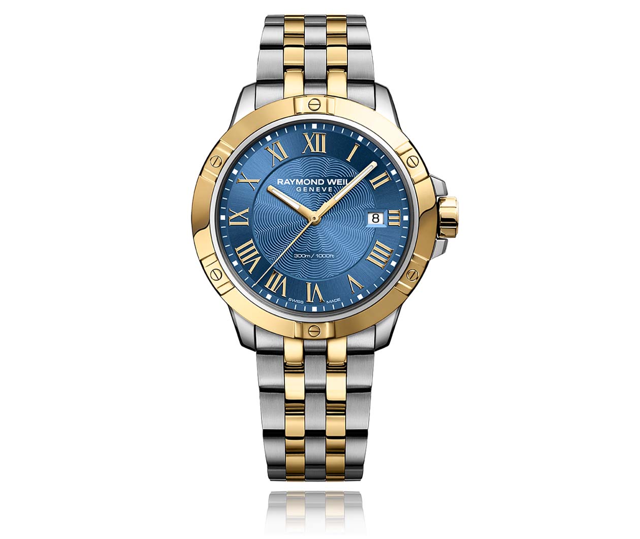 Raymond Weil Tango Tango Classic Mens Quartz Two tone Gold Steel Bracelet Watch 8160 STP 00508 Carousel 1