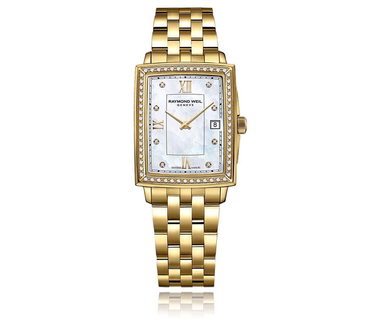 Raymond Weil Toccata Toccata Ladies 68 diamonds Gold Quartz Watch 5925 PS 00995 Flatlay