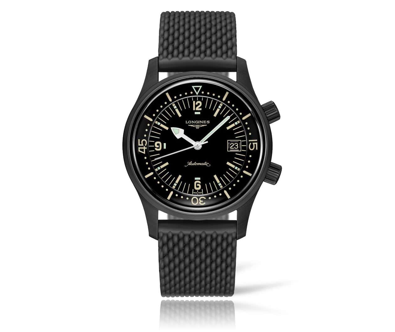 LONGINES THE LONGINES LEGEND DIVER WATCH THE LONGINES LEGEND DIVER WATCH L37742509 flatlay