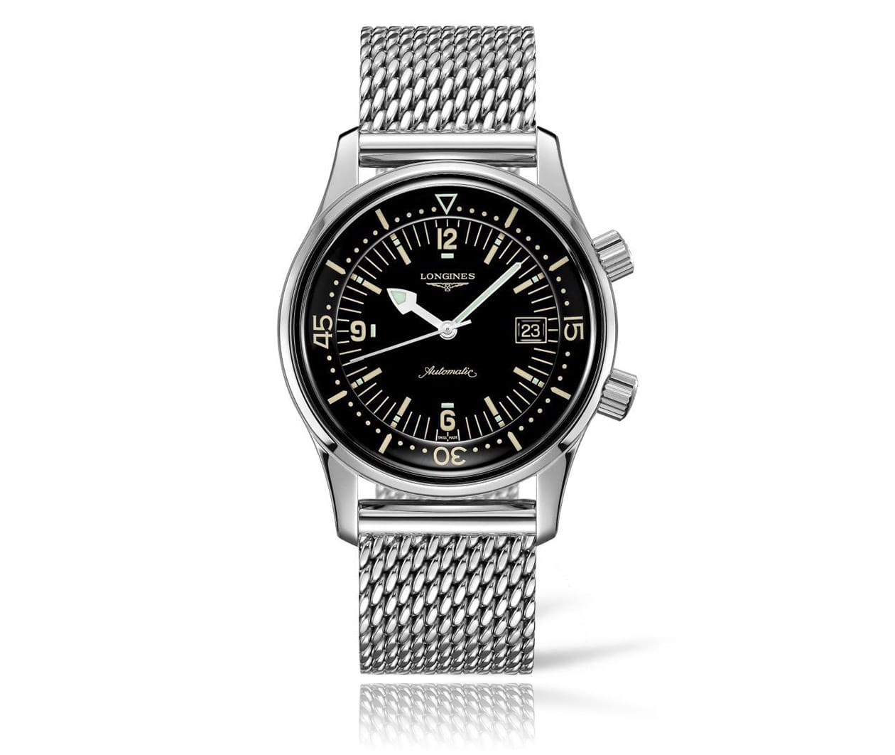 LONGINES THE LONGINES LEGEND DIVER WATCH THE LONGINES LEGEND DIVER WATCH L37744506 flatlay