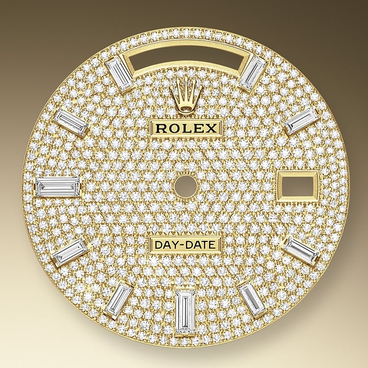 diamond paved dial yellow gold and diamonds 52332 y 40