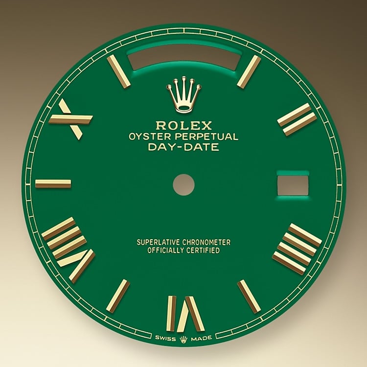 green dial yellow gold 52719 y 40