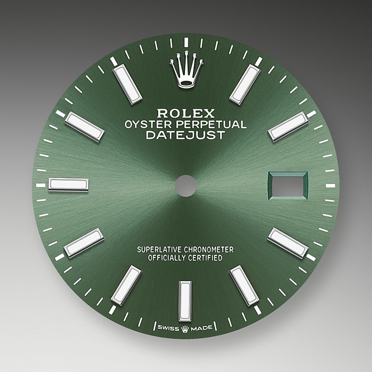 mint green dial oystersteel and white gold 52715 g 36