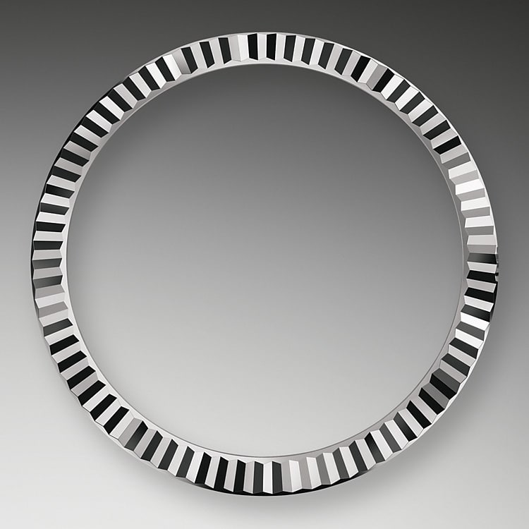 the fluted bezel oystersteel and white gold 50640