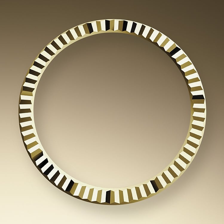 the fluted bezel yellow gold 50301