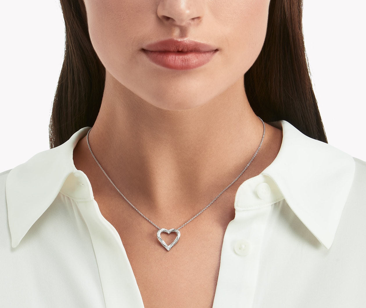 Graff Spiral Spiral Heart Silhouette Pave Diamond Pendant RGP691 Carousel 3