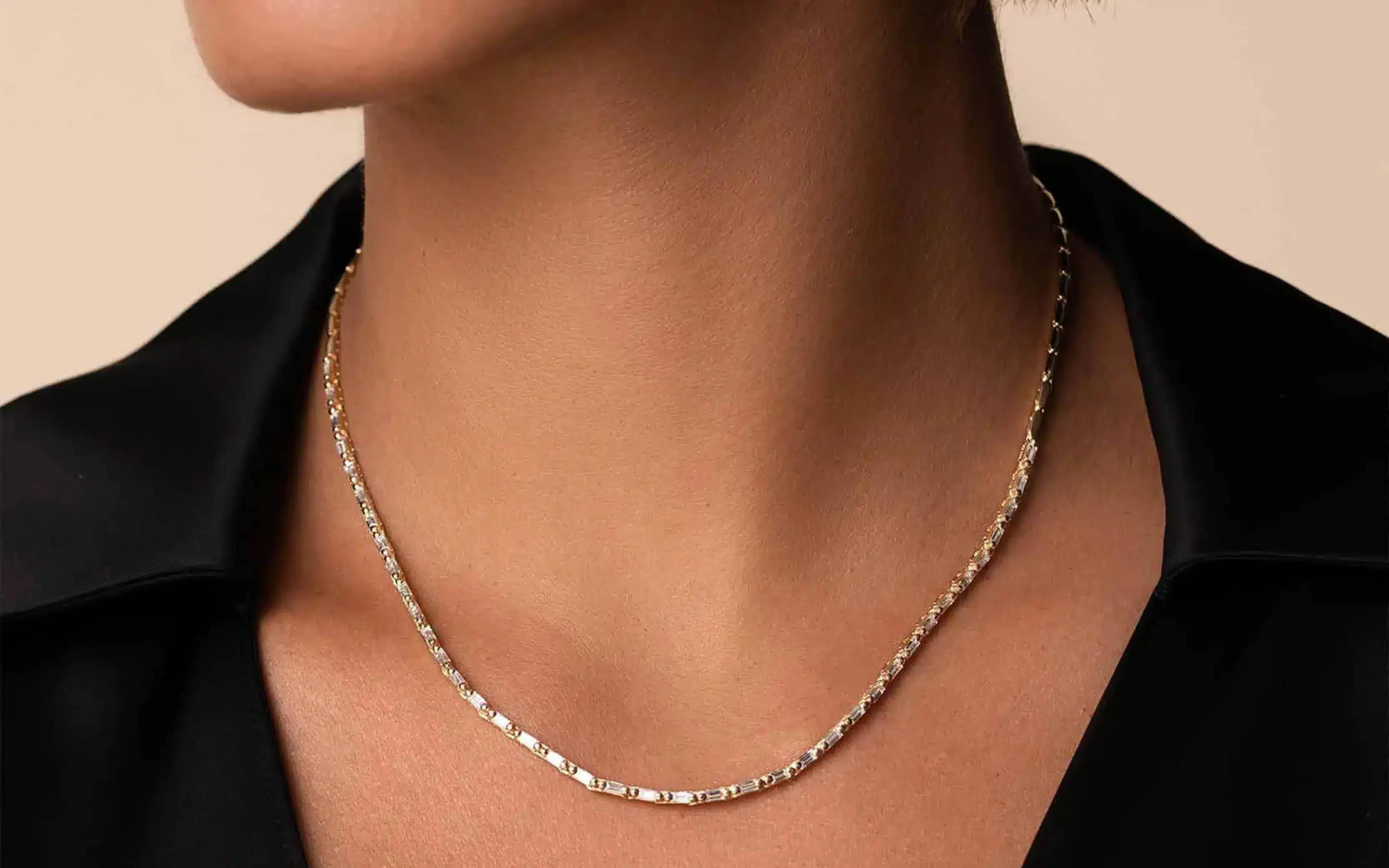 Suzanne Kalan diamond tennis necklace